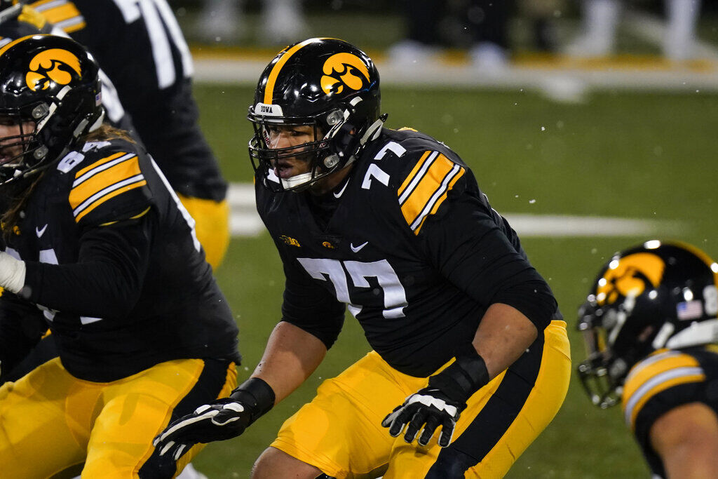 BONUS. Alaric Jackson (Sr., Iowa, 6-5, 321)